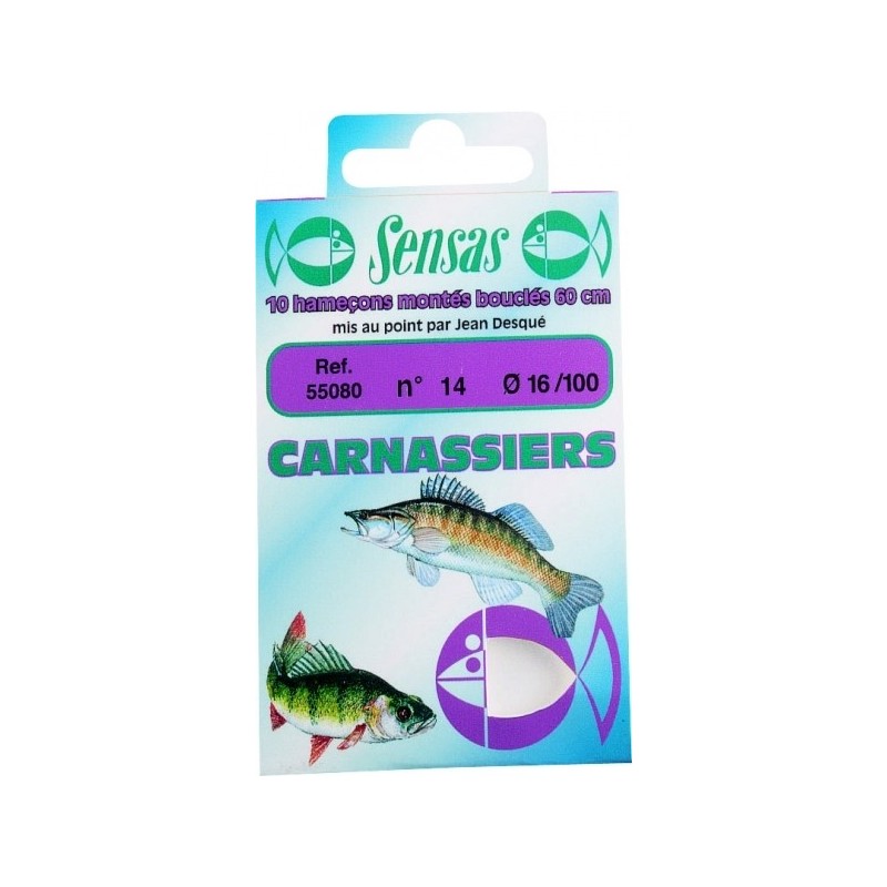 HAMECONS MONTES SENSAS CARNASSIERS 60CM PAR 10