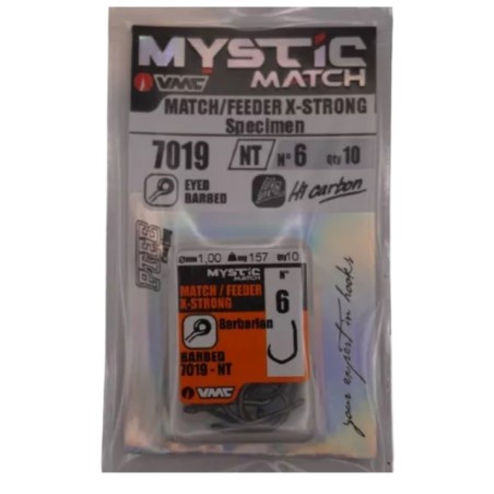 HAMECON A OEILLET AVEC ARDILLONS 7019 NT MATCH / FEEDER X-STRONG SPECIMEN VMC